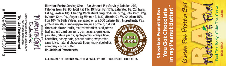18 Pack Peanut Butter Sampler 3 varieties-6 bars each variety YOUR PRICE $57.46